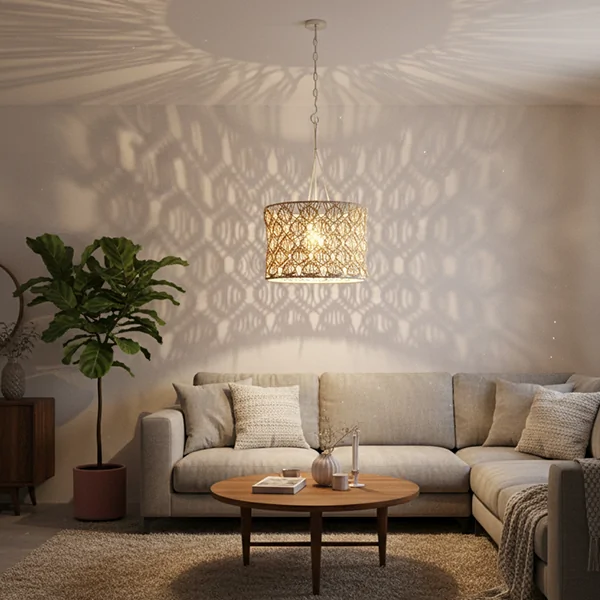 Macrame lamp shade 1025LS002
