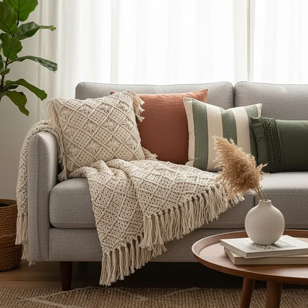 Macrame pillow 1025P001