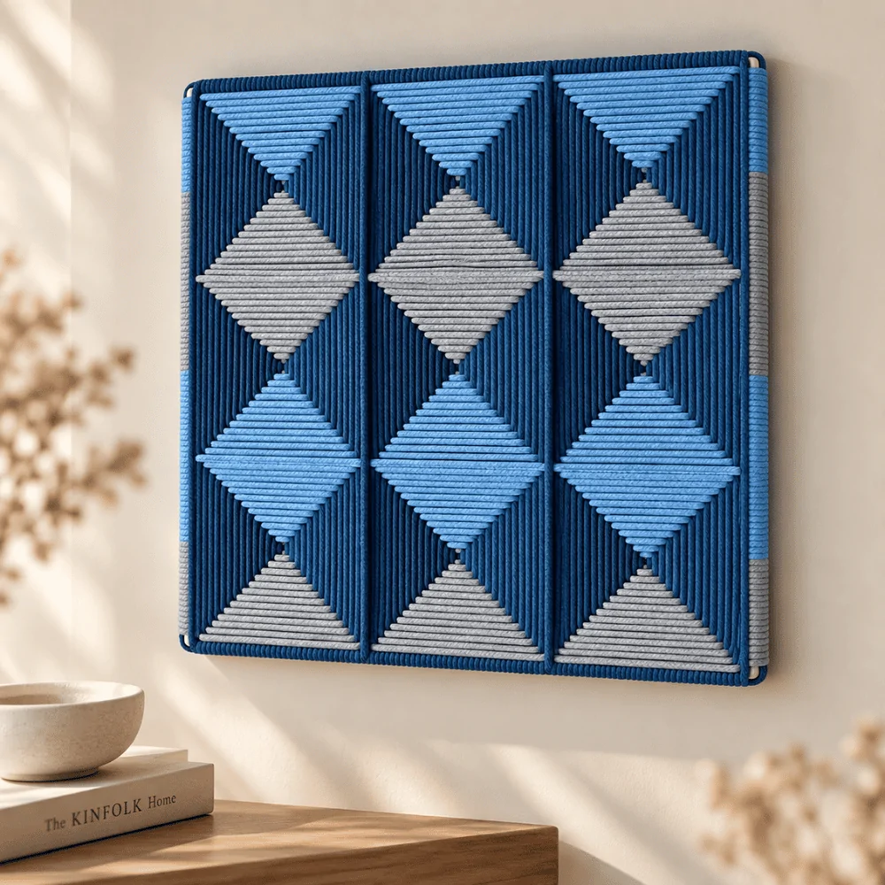 Geometric Hourglass Macrame Wall Art - Wade