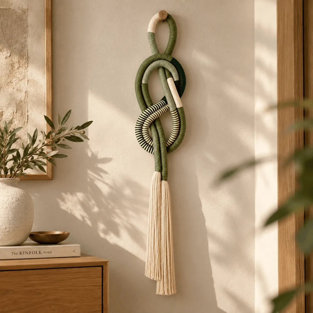 Interlocking Loop Macrame Wall Art - Wanda