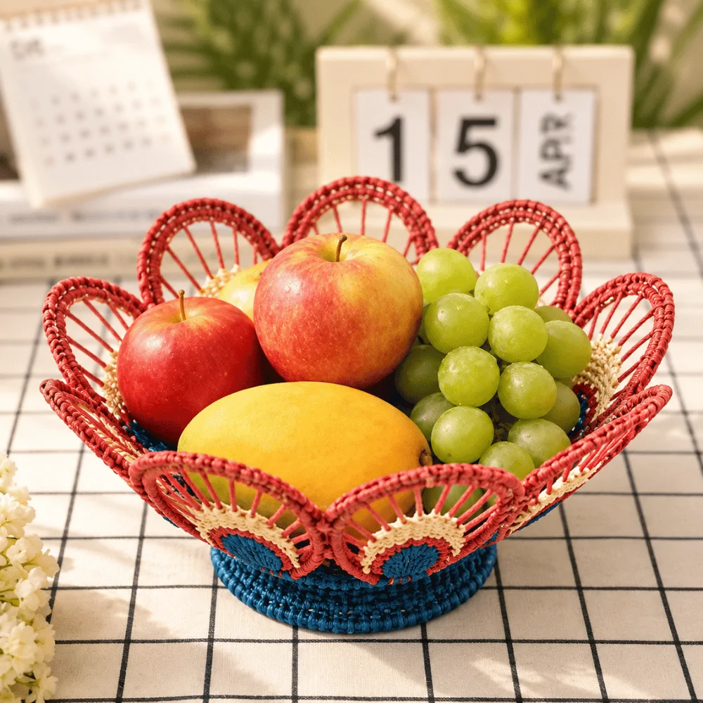 Petal-Shaped Paper Yarn Baskets - Bluma