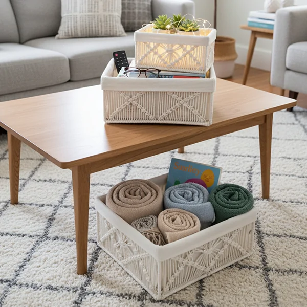 Macrame basket 1025S003