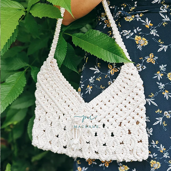 Macrame cluth bag 1125TM001